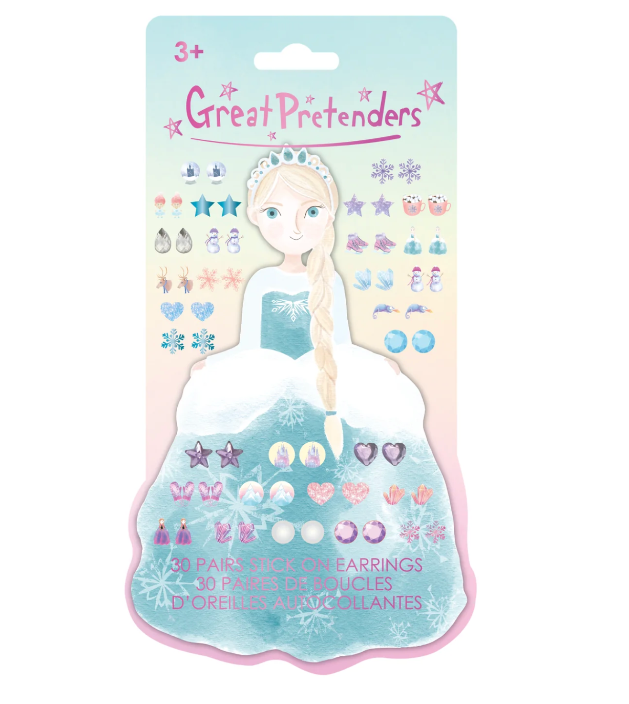 Frosty Sister Stick On Earrings