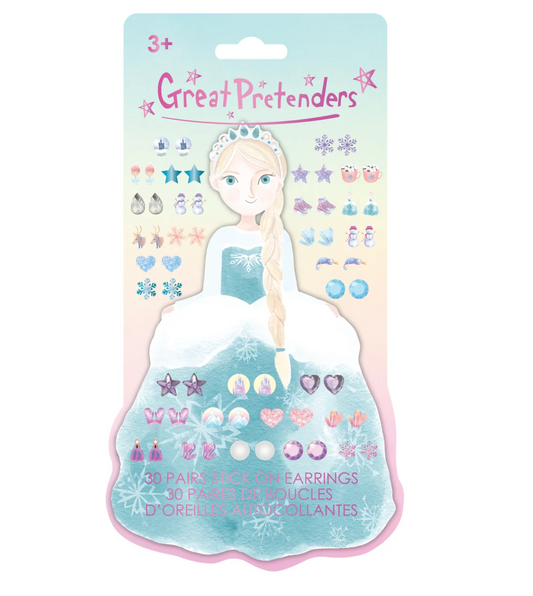 Frosty Sister Stick On Earrings