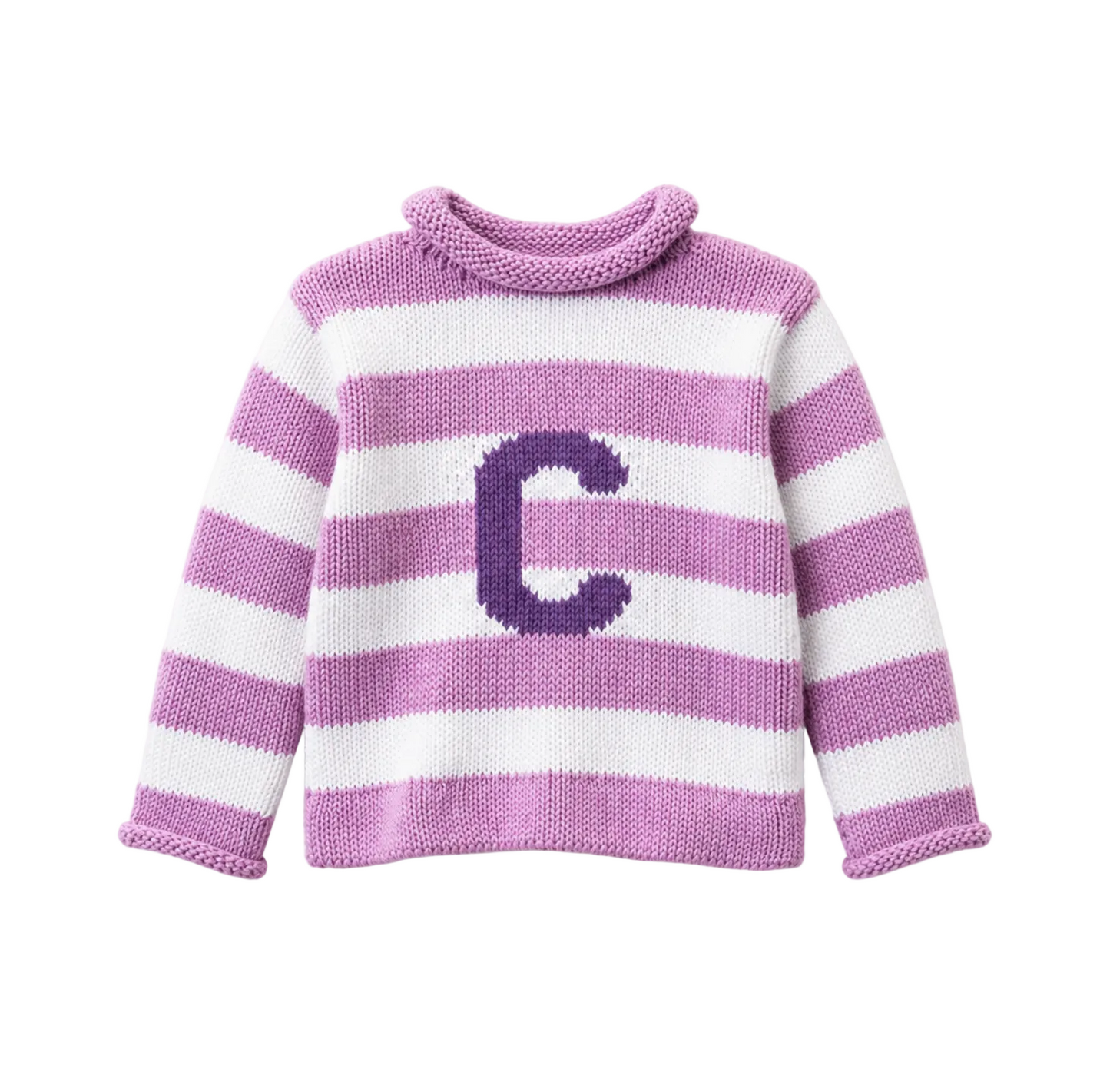 Stripe Letter Sweater