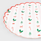 Festive Icon Stripes Dinner Plates, Set of 8