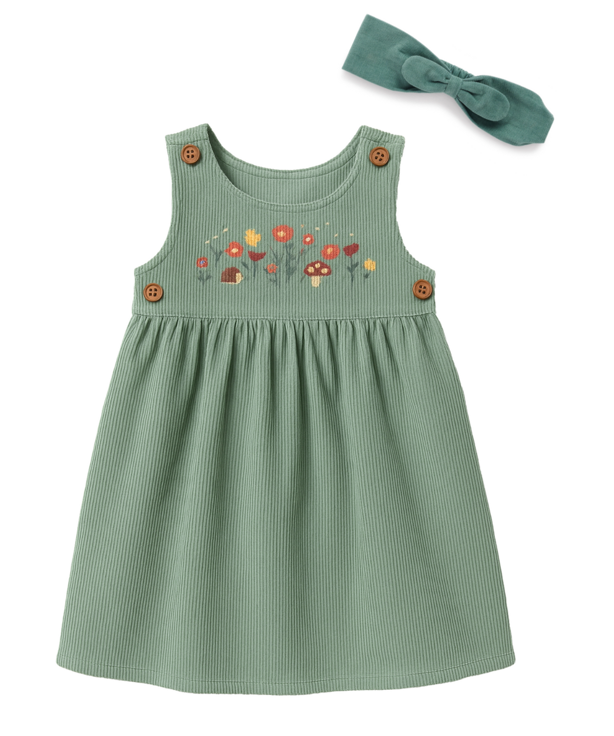 Corduroy Pinnie & Headband Set