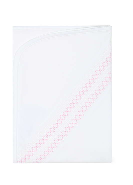Signature Smocked Receiving Blanket