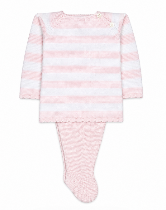 Striped Footed Set