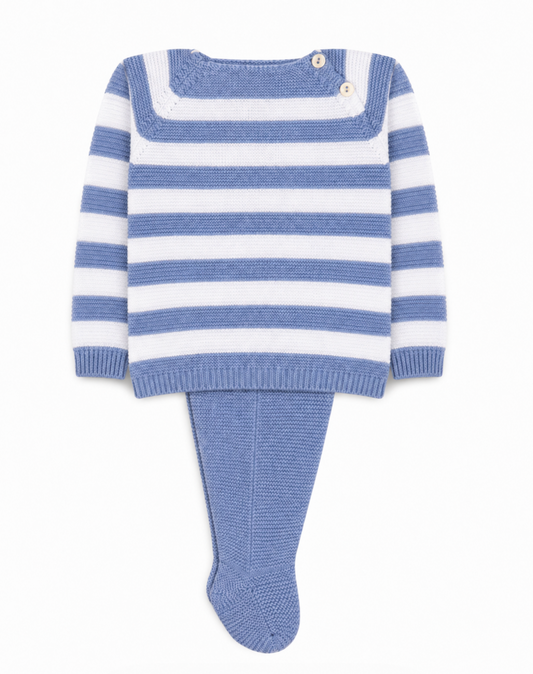 Striped Footed Set