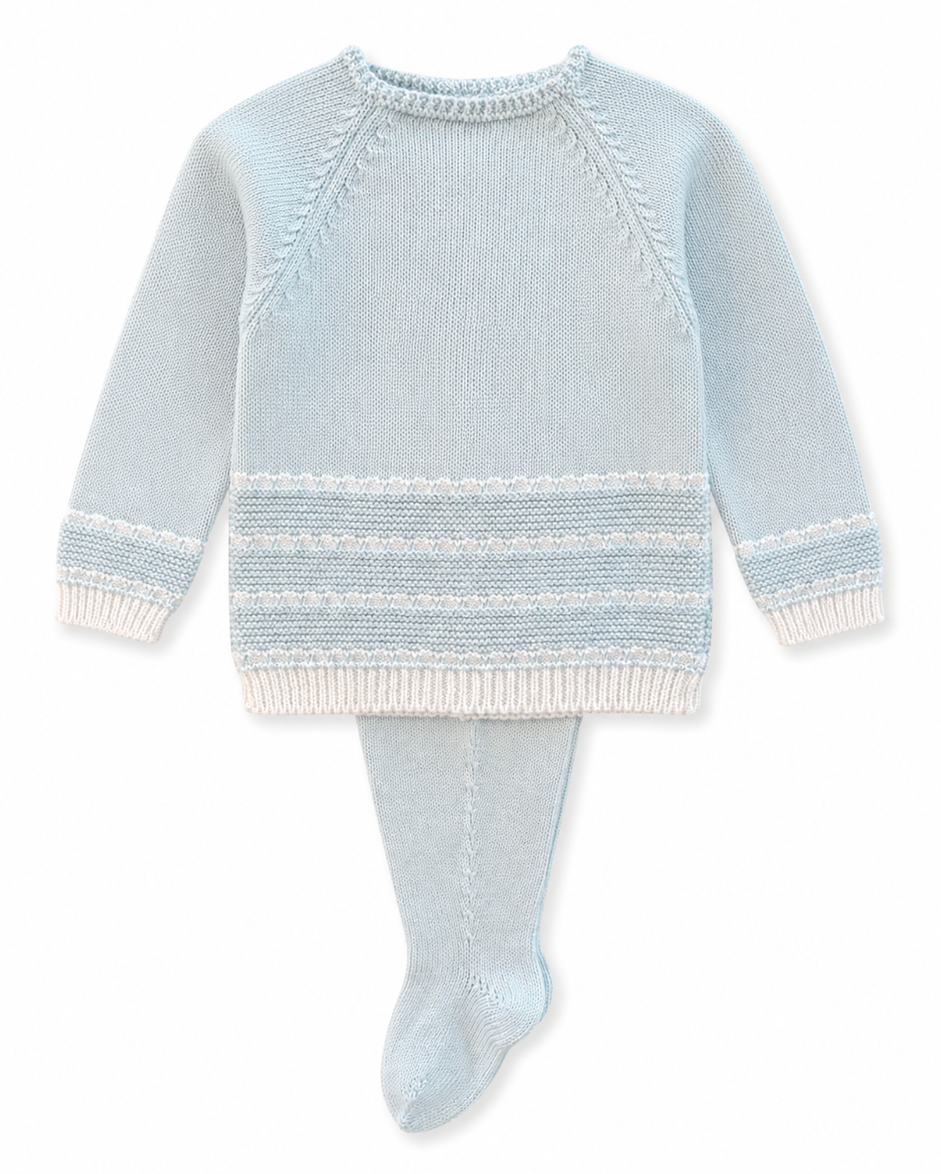 Footed Stripe Baby Boy Set