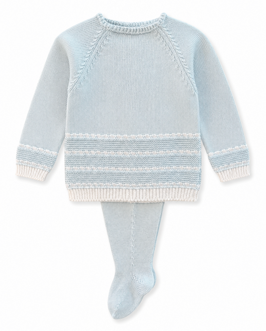 Footed Stripe Baby Boy Set