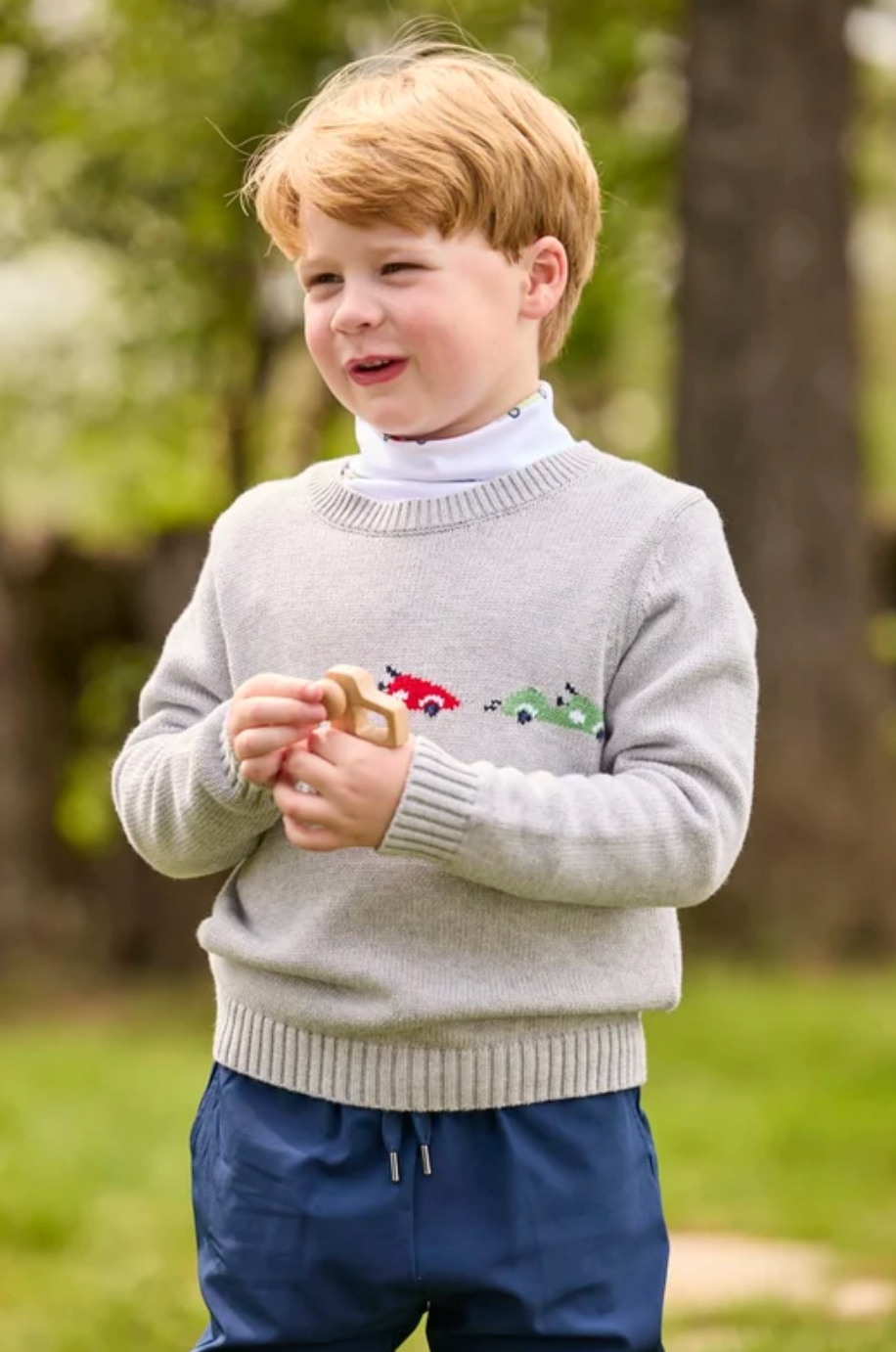 Printed Turtleneck