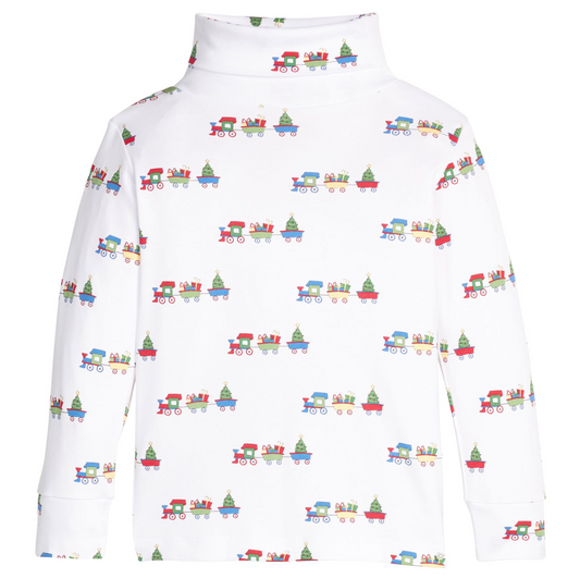 Printed Turtleneck