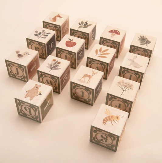 Watercolor ABC Block Set
