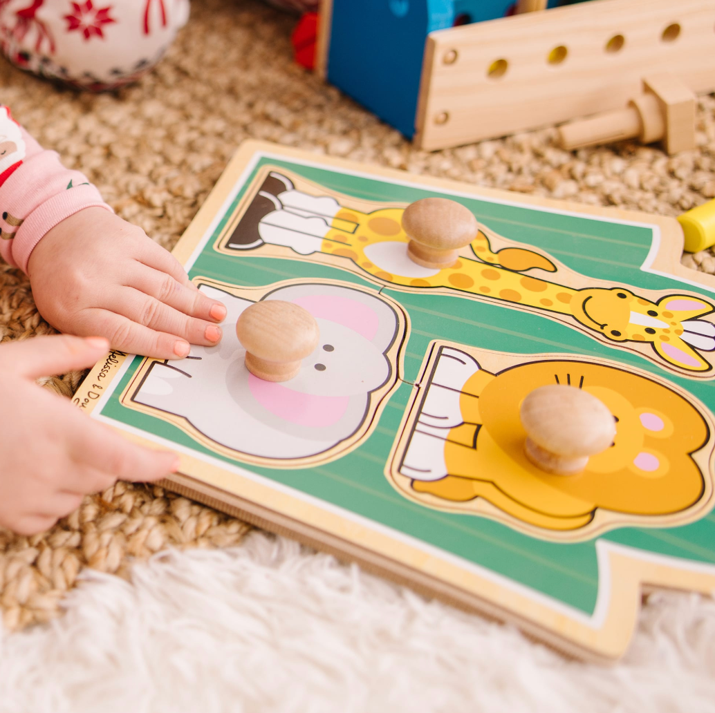 Jumbo Knob Puzzle, Jungle Friends