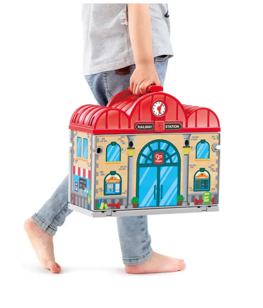 Portable Train Station Set
