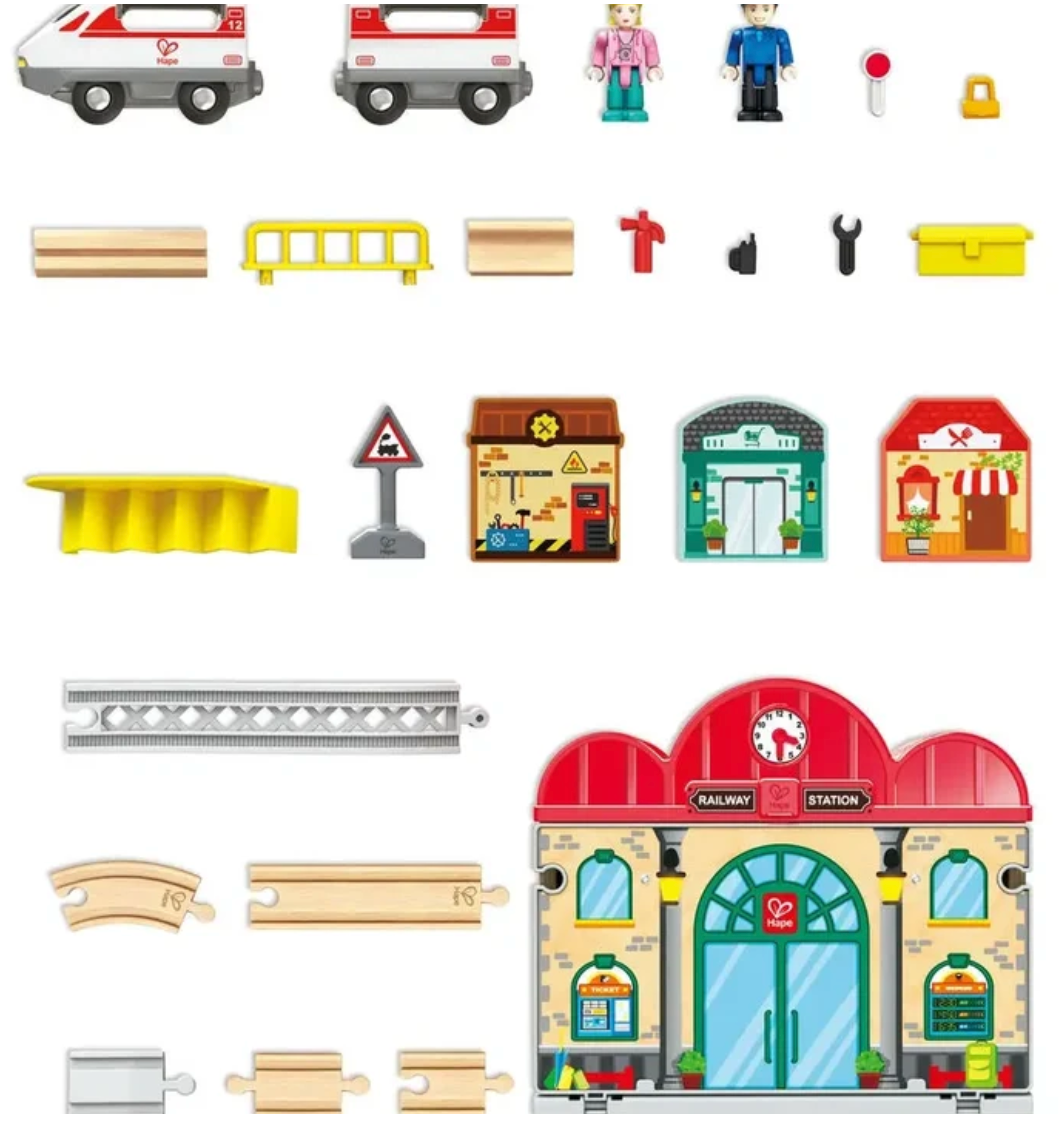 Portable Train Station Set