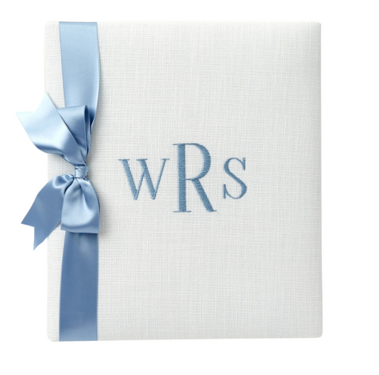 Monogrammed Baby Book