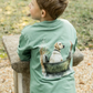 J. Bailey Long Sleeve Logo Tee - Dog in Boat on Green
