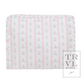 Large Roadie Zip Pouch, Ribbon Floral Pink