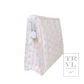 Large Roadie Zip Pouch, Ribbon Floral Pink
