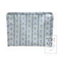 Large Roadie Zip Pouch, Ribbon Floral Blue