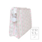 Medium Roadie Zip Pouch, Ribbon Floral Pink