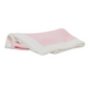 Jersey Knit Blanket with Contrast Rib Border, Pink with White