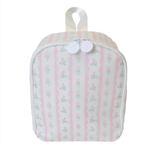 Bring It Lunch Bag, Ribbon Floral Pink