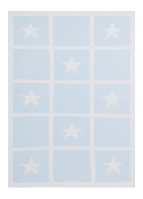 Blue Star Knit Blanket