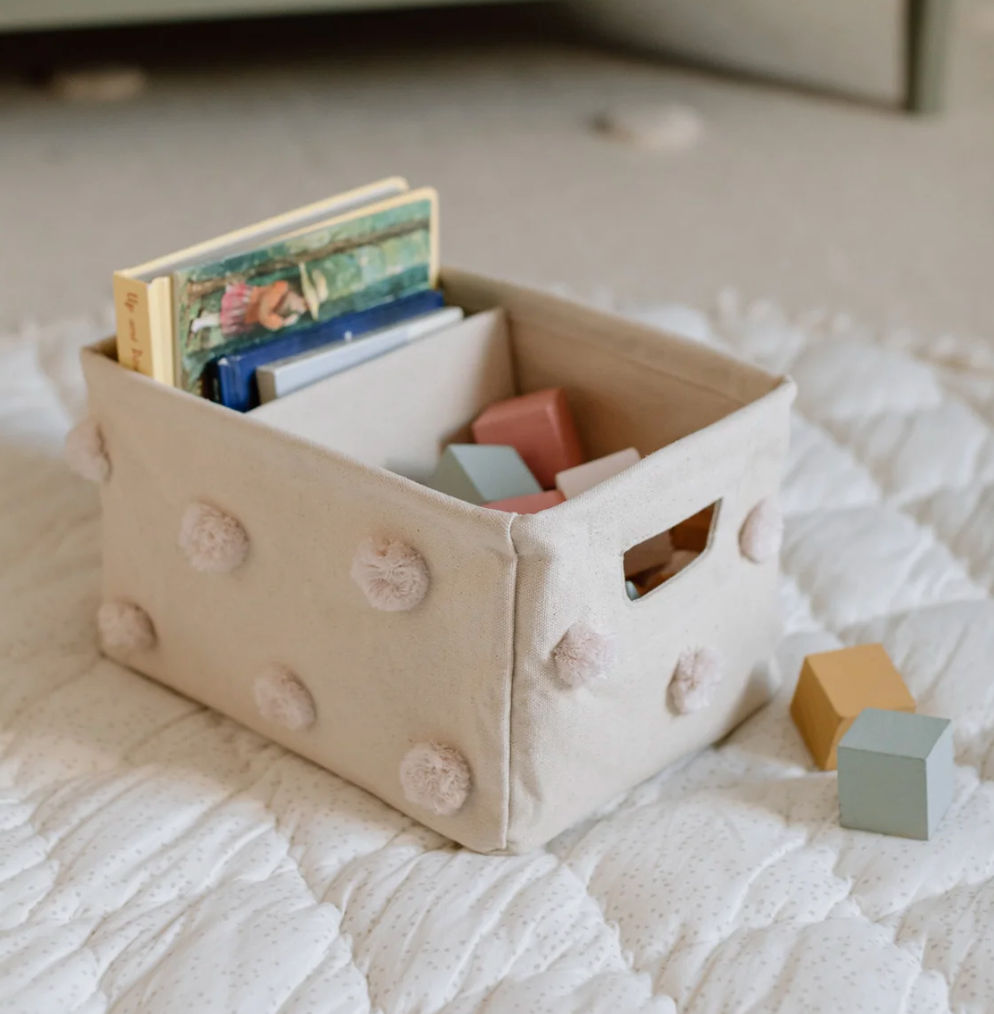 Pom Pom Hideaway Caddy Organizer, Blush