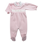 Sweet Pink Pointelle Smocked Footie
