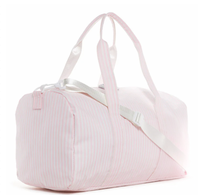 Weekender Duffel Bag, Pink Pimlico Stripe