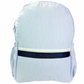 Seersucker Backpack, Light Blue & Navy