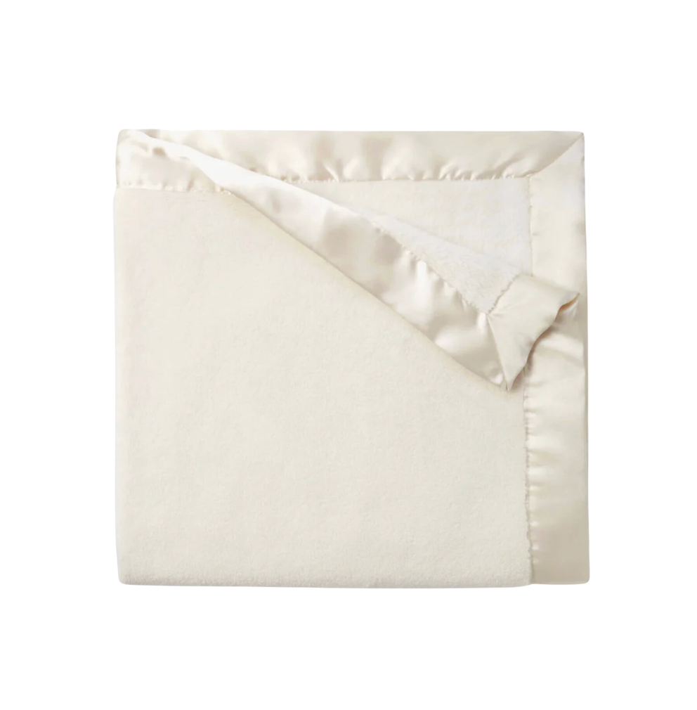 Cream Fleece Baby Blanket