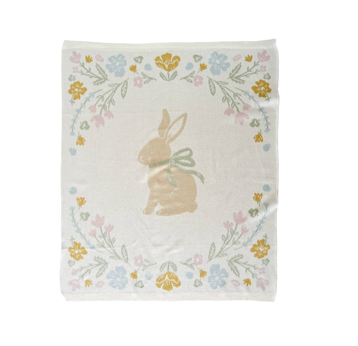 Pastel Bunny Cotton Blanket