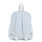 Mini Backer, Ribbon Floral Blue