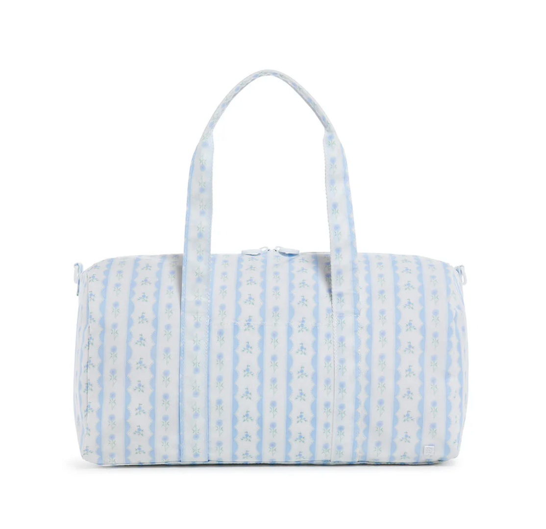 bebe travel duffel bags floral Weekender Duffel Bag, Ribbon Floral Blue