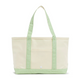 Medium Tote, Gingham Leaf Green Trim