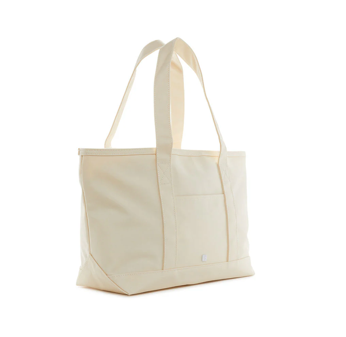 Medium Tote, Coated Canvas Natural