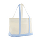 Medium Tote, Gingham Sky Blue Trim