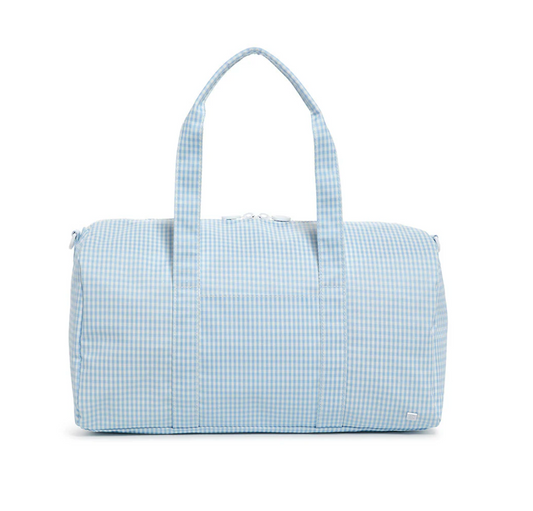 Weekender Duffel Bag, Mist Gingham