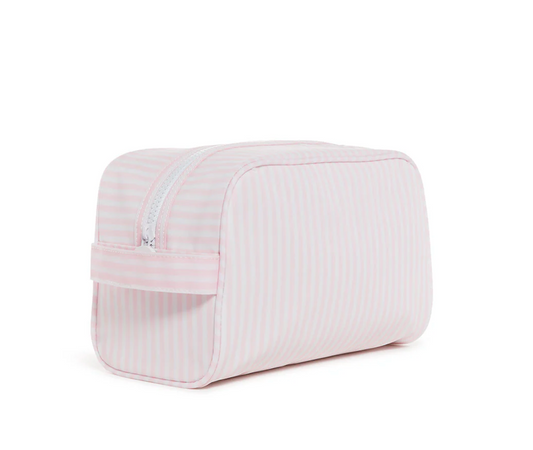 Stowaway Toiletry Bag, Pimlico Stripe Pink