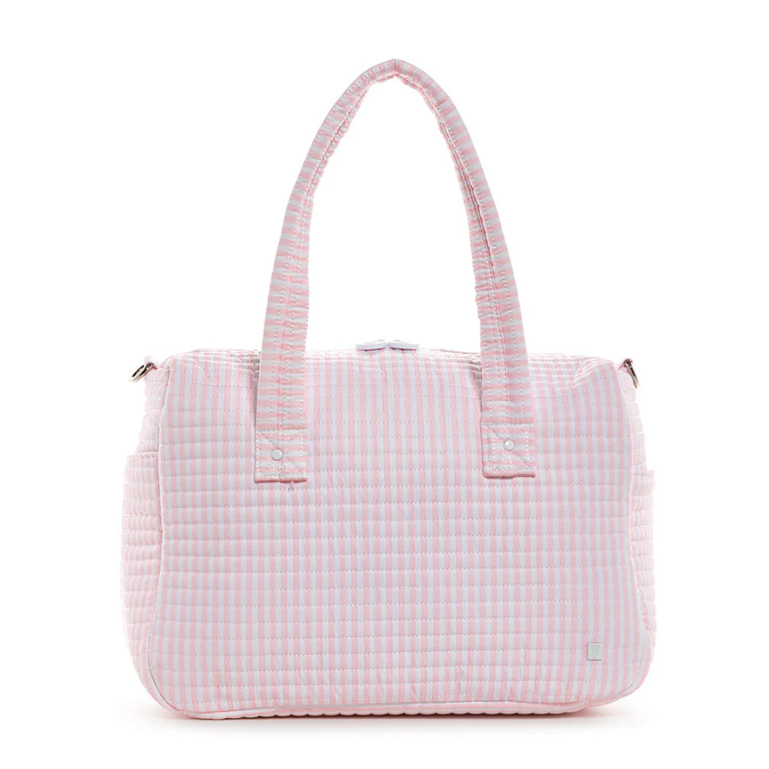 Quilted Stroller Bag, Pimlico Pink Stripe