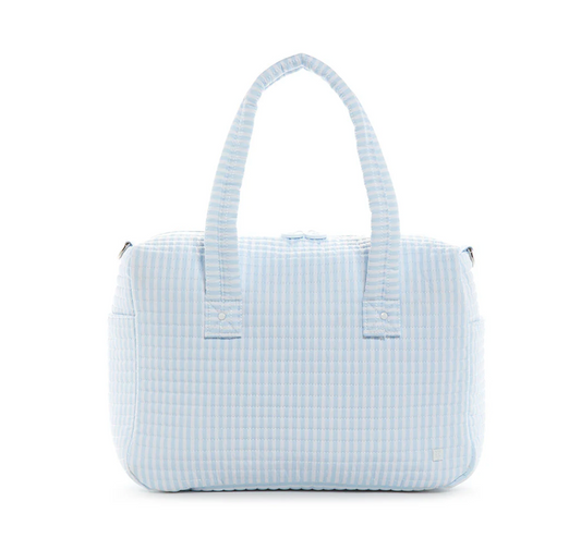 Quilted Stroller Bag, Pimlico Blue Stripe