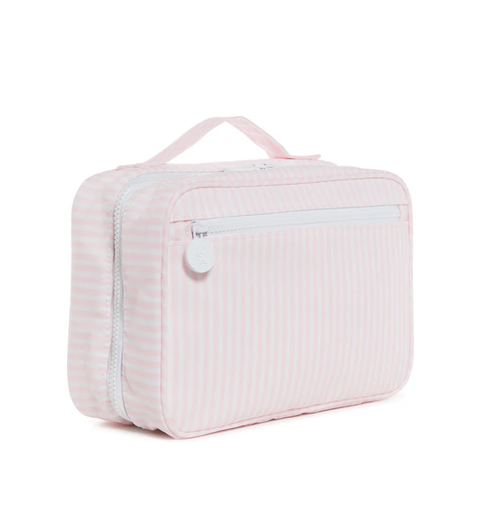 TRVL Bundle Up Hanging Toiletry Bag Pimlico Pink Stripe