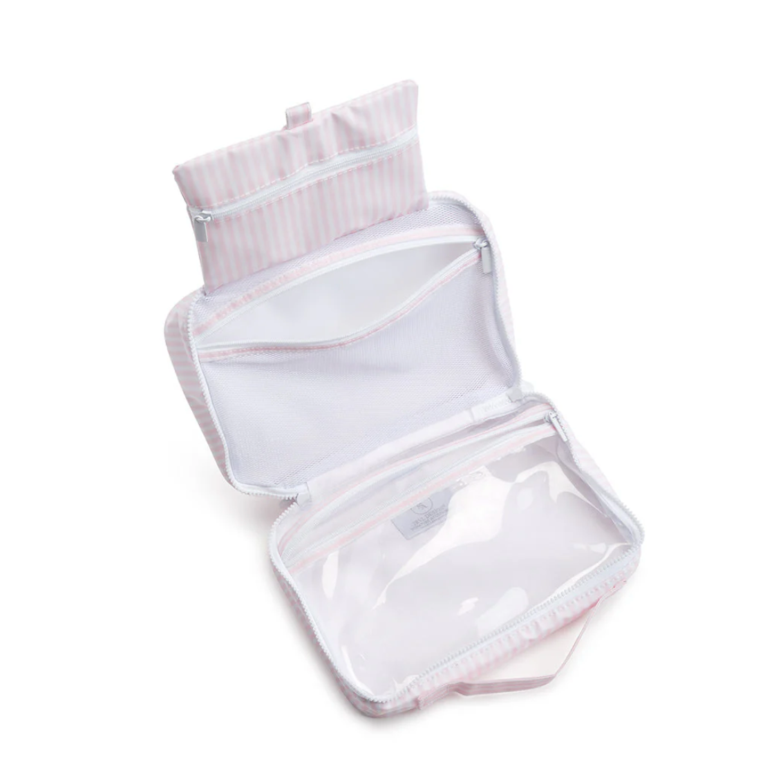 TRVL Bundle Up Hanging Toiletry Bag Pimlico Pink Stripe