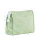 Medium Roadie Zip Pouch, Gingham Leaf Green