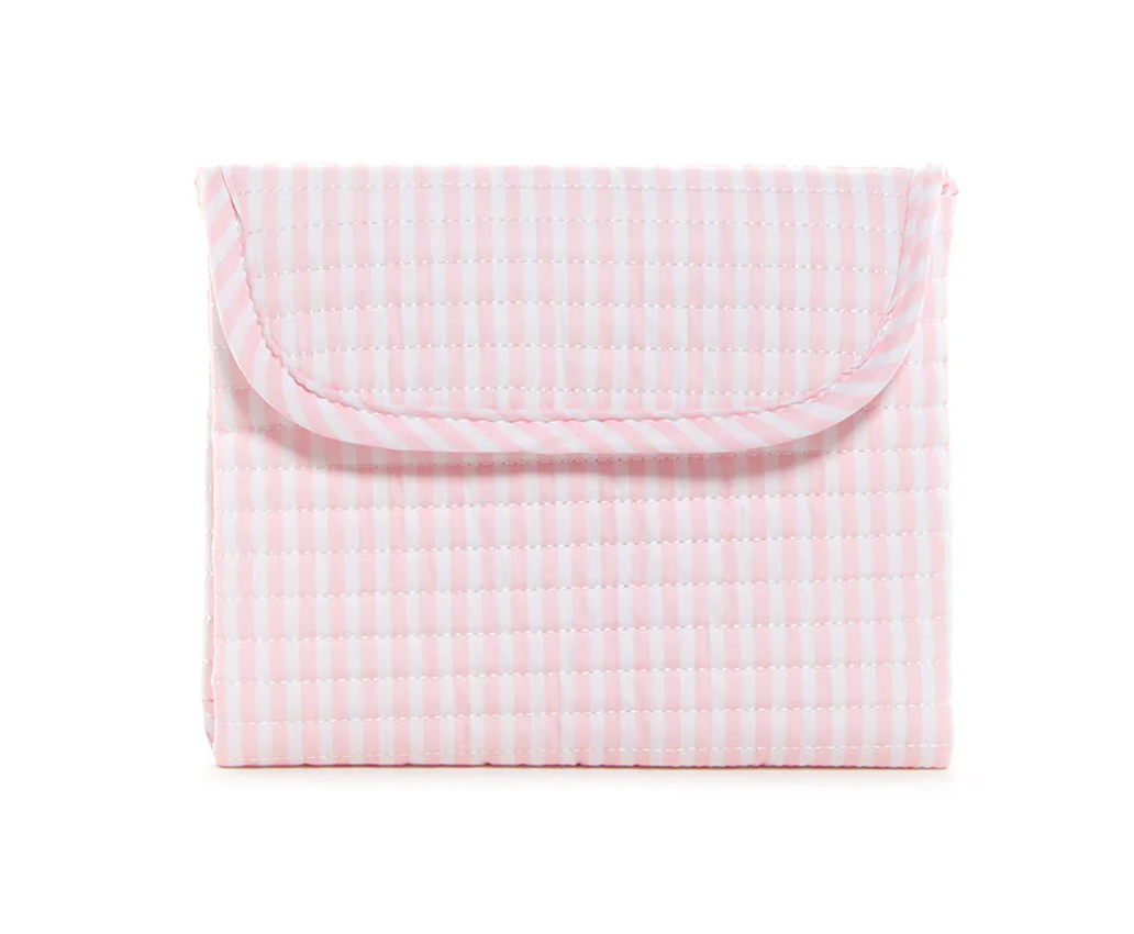 Quilted Changing Mat, Pimlico Pink Stripe