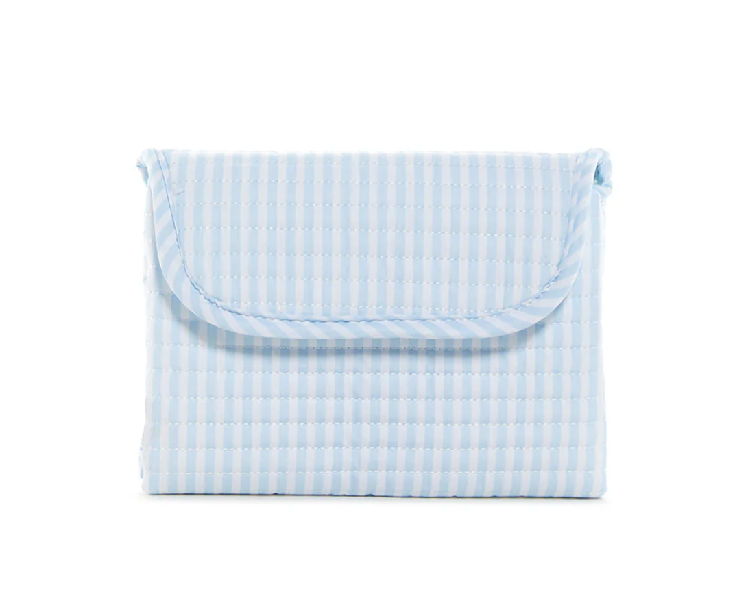 Quilted Changing Mat, Pimlico Blue Stripe