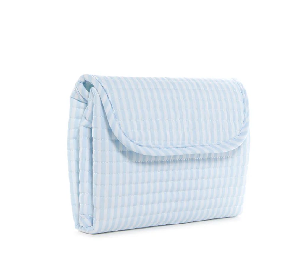 Quilted Changing Mat, Pimlico Blue Stripe