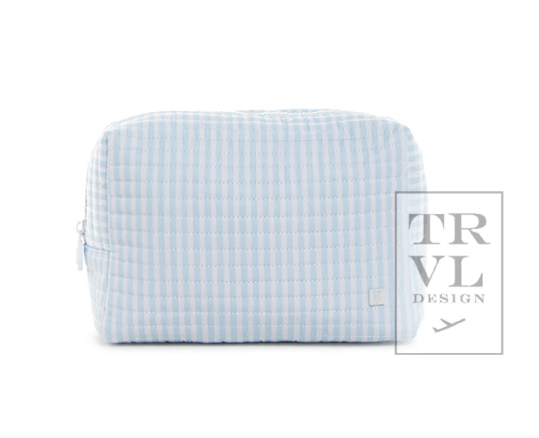 Quilted Everyday Bag, Pimlico Blue Stripe