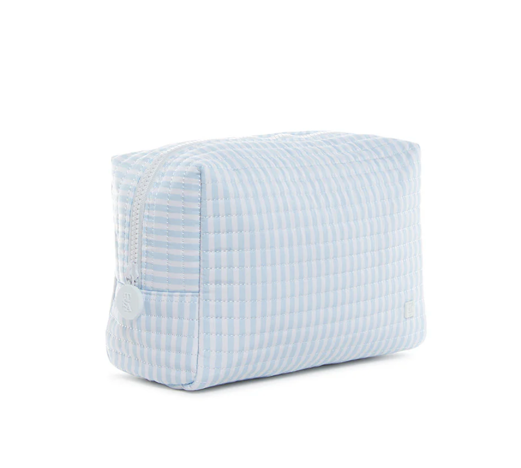 Quilted Everyday Bag, Pimlico Blue Stripe