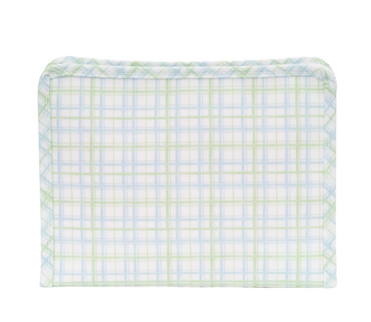 Medium Roadie Zip Pouch, Classic Plaid Green