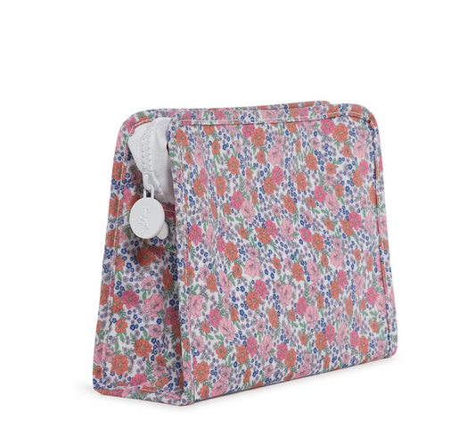 Medium Roadie Zip Pouch, Garden Floral